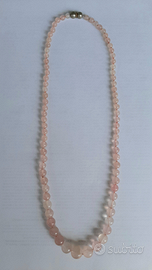 Collana in quarzo rosa