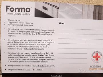 Materasso singolo nuovo di alta qualità