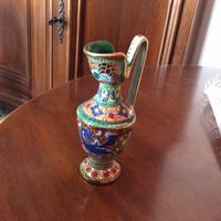 Vaso Gialletti Deruta decoro a rilievo