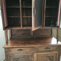 Credenza artigianale, ciliegio vintage anni 50-60