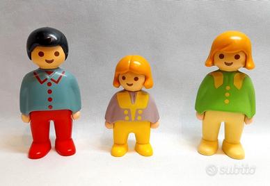 Set Personaggi Playmobil 1.2.3 Vintage 1990 Figure