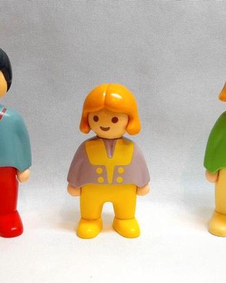 Set Personaggi Playmobil 1.2.3 Vintage 1990 Figure