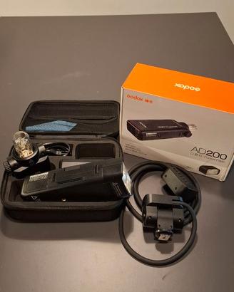 illuminatore Godox AD 200 per Nikon