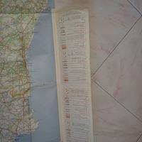 Mappa/cartina spagna/portogallo 1963