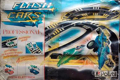 FLASH CARS Pista Elettrica SEBINO POLISTIL 1990 -