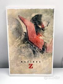 Mazinga poster su legno