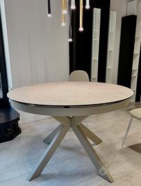 Tavolo Rotondo Allungabile Vetroceramica -Pavia