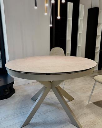 Tavolo Rotondo Allungabile Vetroceramica -Pavia