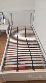 Letto singolo. Struttura e doghe