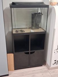 Acquario con mobile super accessoriato e accessori