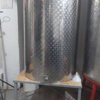 Botte in acciaio inox lt litri 1000