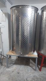 Botte in acciaio inox lt litri 1000