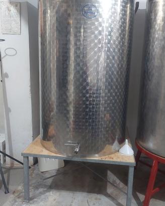 Botte in acciaio inox lt litri 1000