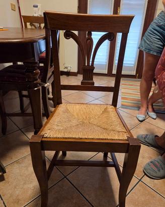Sedie legno massello