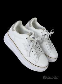 Sneaker Cotton Belt bianche platform Originali