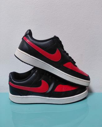Nike Court Vision Low – Nero/Rosso –  Taglia 38.5