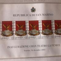 San Marino Foglietto la Fenice