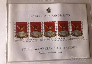 San Marino Foglietto la Fenice