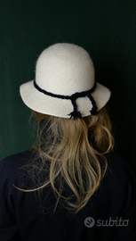 Cappello in feltro di vero pelo naturale