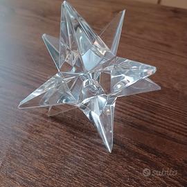 Portacandele a stella in cristallo
