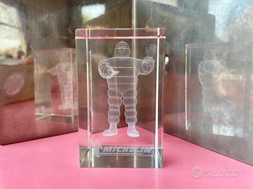 Bibendum Michelin Fermacarte Cristallo Vintage