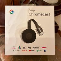 Google Chromecast + Cavo + Adattatore inglese
