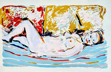 quadro incorniciato del pittore Vittorio Cusatelli