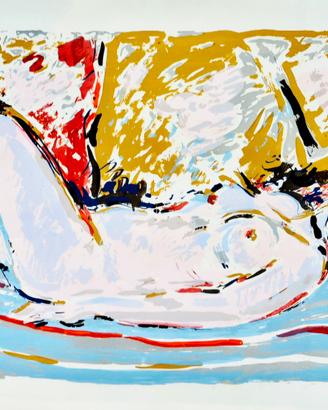 quadro incorniciato del pittore Vittorio Cusatelli