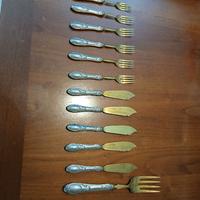 Posate d'epoca  Vintage Placcate D'argento e oro