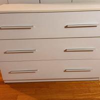 Cassettiera 3 cassetti in legno