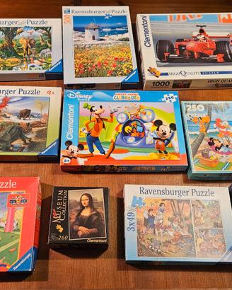puzzle vari adulti e bambini