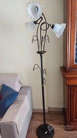 Lampada da Terra Vintage "Fiori di Vetro"