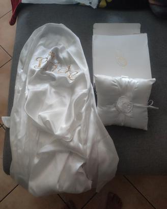 Cuscino fedi+ vestaglia matrimonio