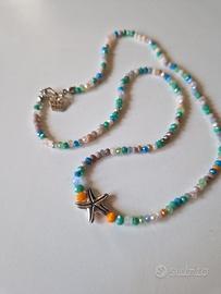 Collana da uomo di cristalli