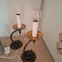 Coppia lampade abatjour vintage, da sistemare