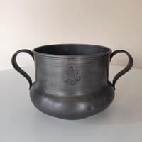 Vaso anfora in peltro