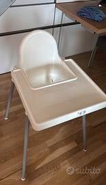 Due seggiolini pappa Antilop ikea con vassoio
