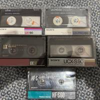Lotto 5 Cassette Audio Sony