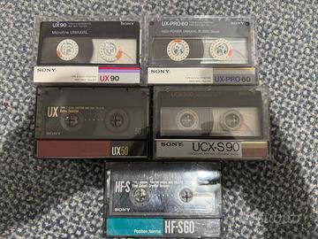 Lotto 5 Cassette Audio Sony