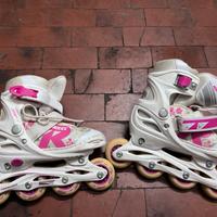 Pattini in linea Roces bambina regolabili 30-33