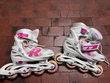 Pattini in linea Roces bambina regolabili 30-33