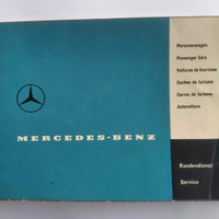 MERCEDES 300SL 190 SL 220 Libretto Tagliandi 1960