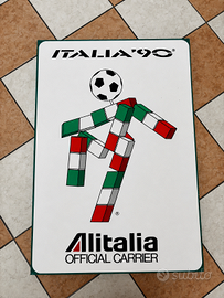Rara targa vintage Italia ’90 – Alitalia Official