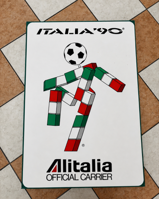 Rara targa vintage Italia ’90 – Alitalia Official