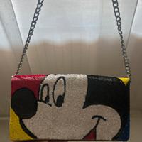 Borsa a mano Disney Mickey Mouse con paillettes