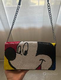 Borsa a mano Disney Mickey Mouse con paillettes