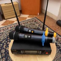 Coppia radiomicrofoni e ricevitore Muslady