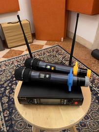 Coppia radiomicrofoni e ricevitore Muslady