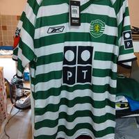 T-shirt Sporting Lisbona Reebok taglia L