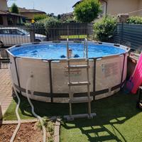 Piscina bestway steel pro max con pompa sabbia
